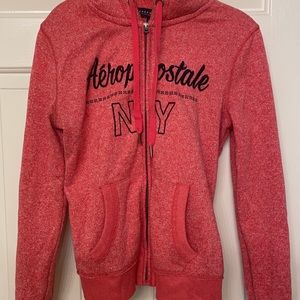 Super soft Aeropostale hoodie. Has white fleece on the hood.
